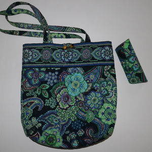 Vera Bradley Blue Rhapsody 3 Piece Tote Set